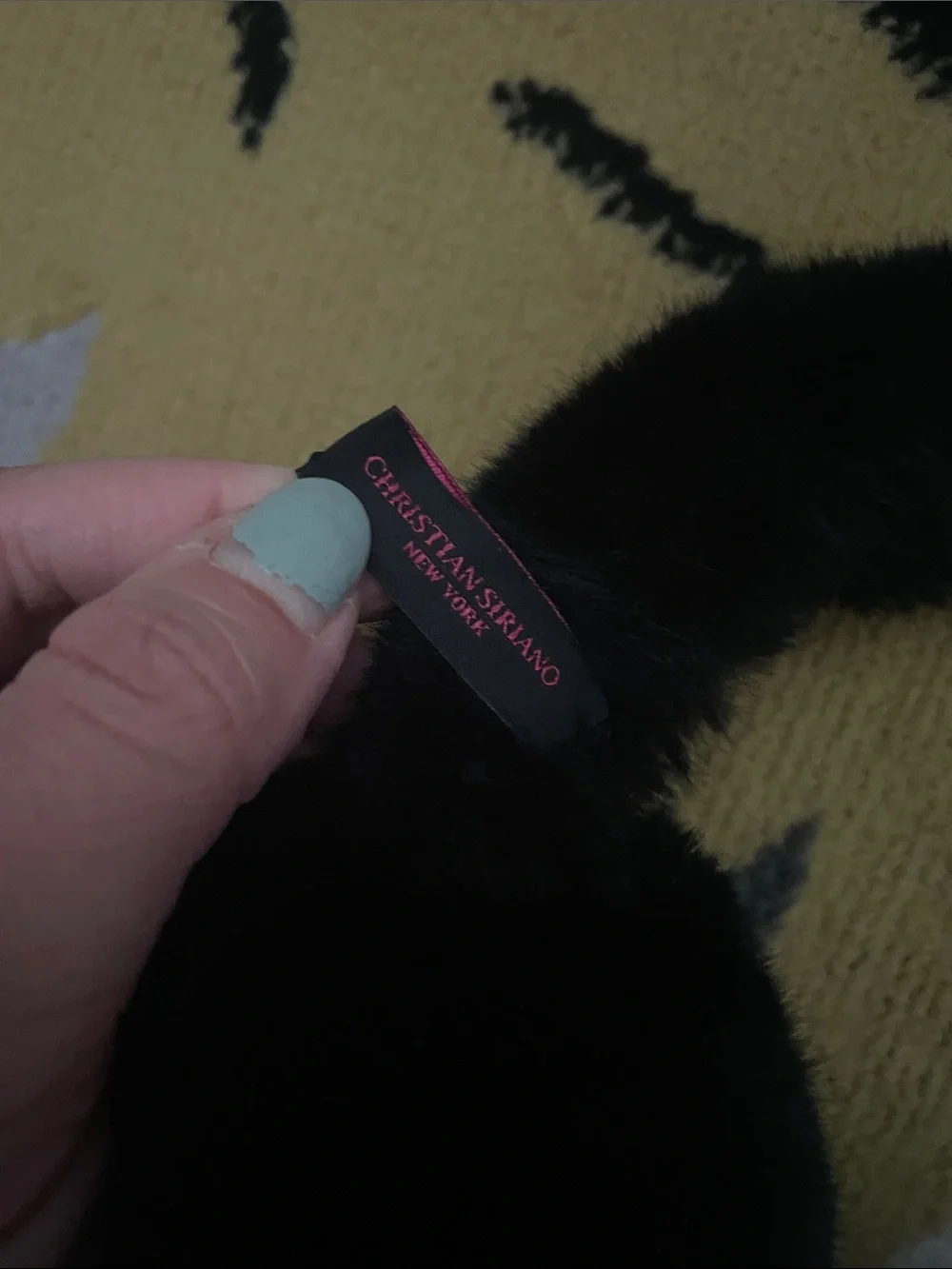 Black Plush earmuffs